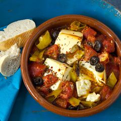 Feta-Tomaten-Auflauf