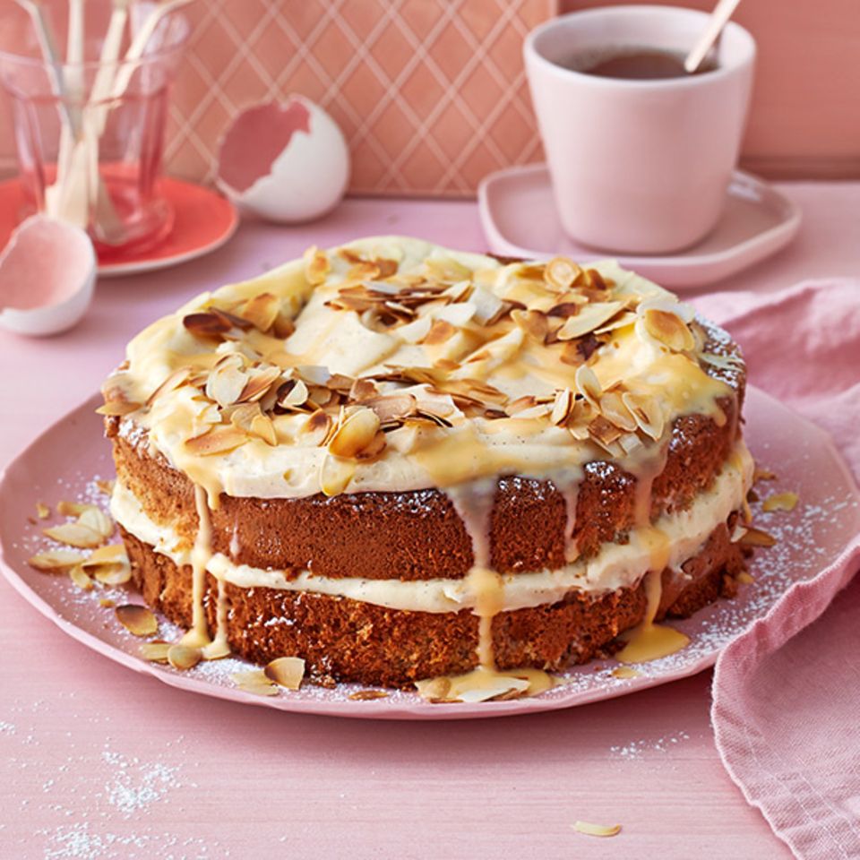 Schwedische Mandeltorte mit Eierlikör Rezept - [ESSEN UND TRINKEN]