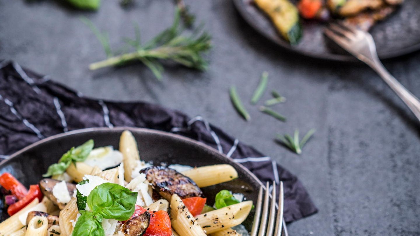 Penne mit gegrillter Antipasti Rezept