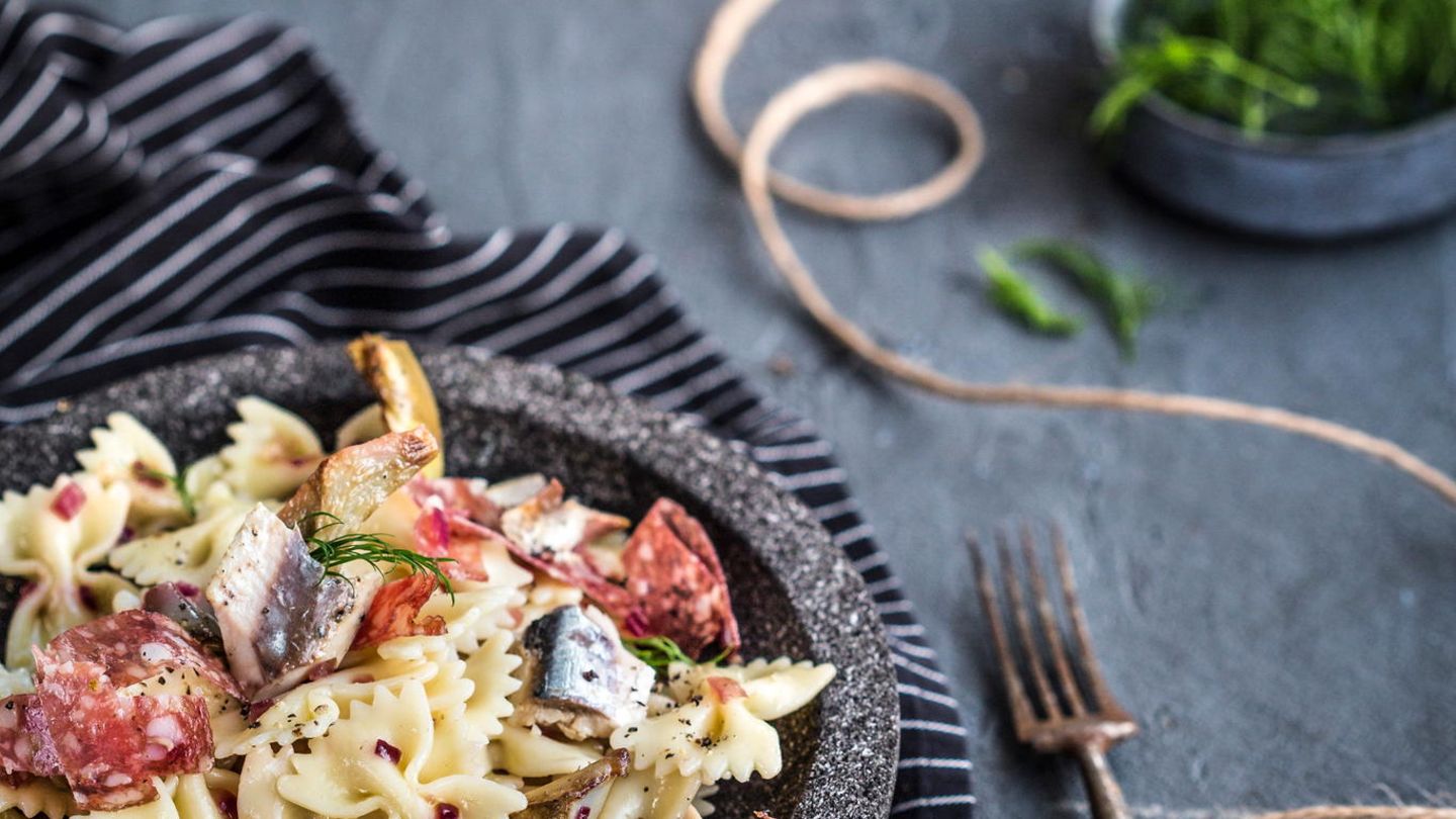 Farfalle mit Fenchelsalami Rezept