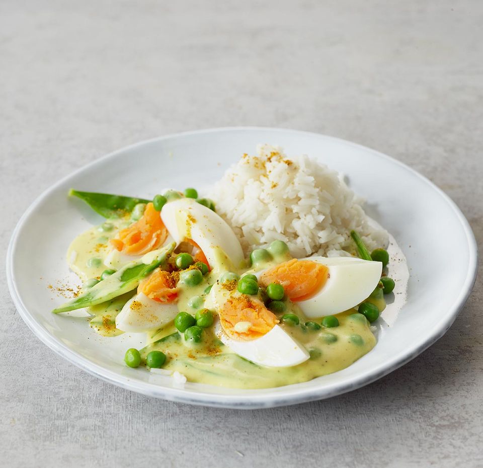 Eier in Currysauce Eier in Currysauce