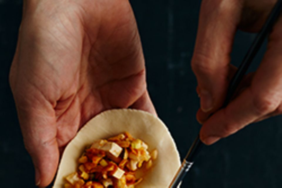 Kimchi Mandu - Schritt 3