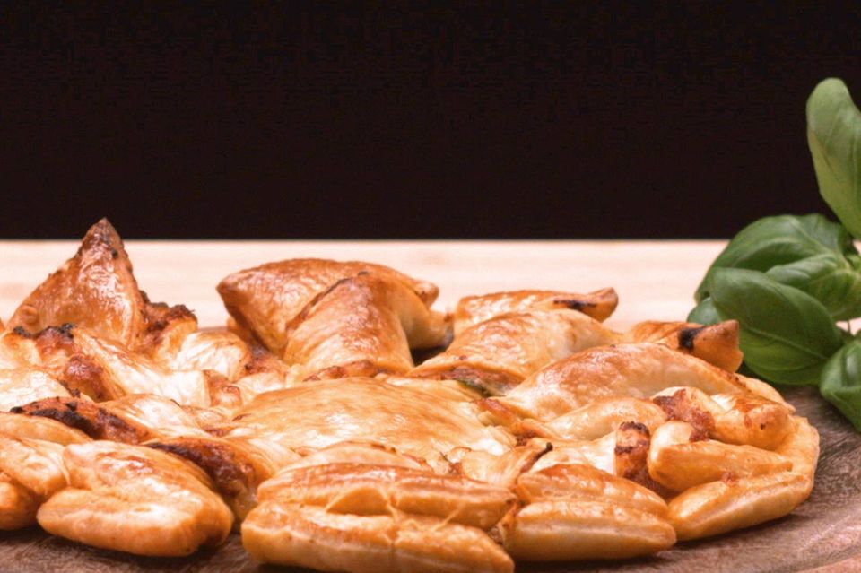 Blätterteig Pizzasonne