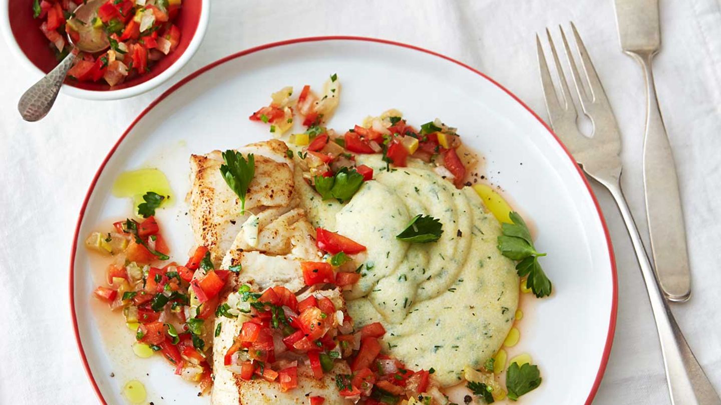 Seelachs mit Paprika-Zitronen-Salsa Rezept
