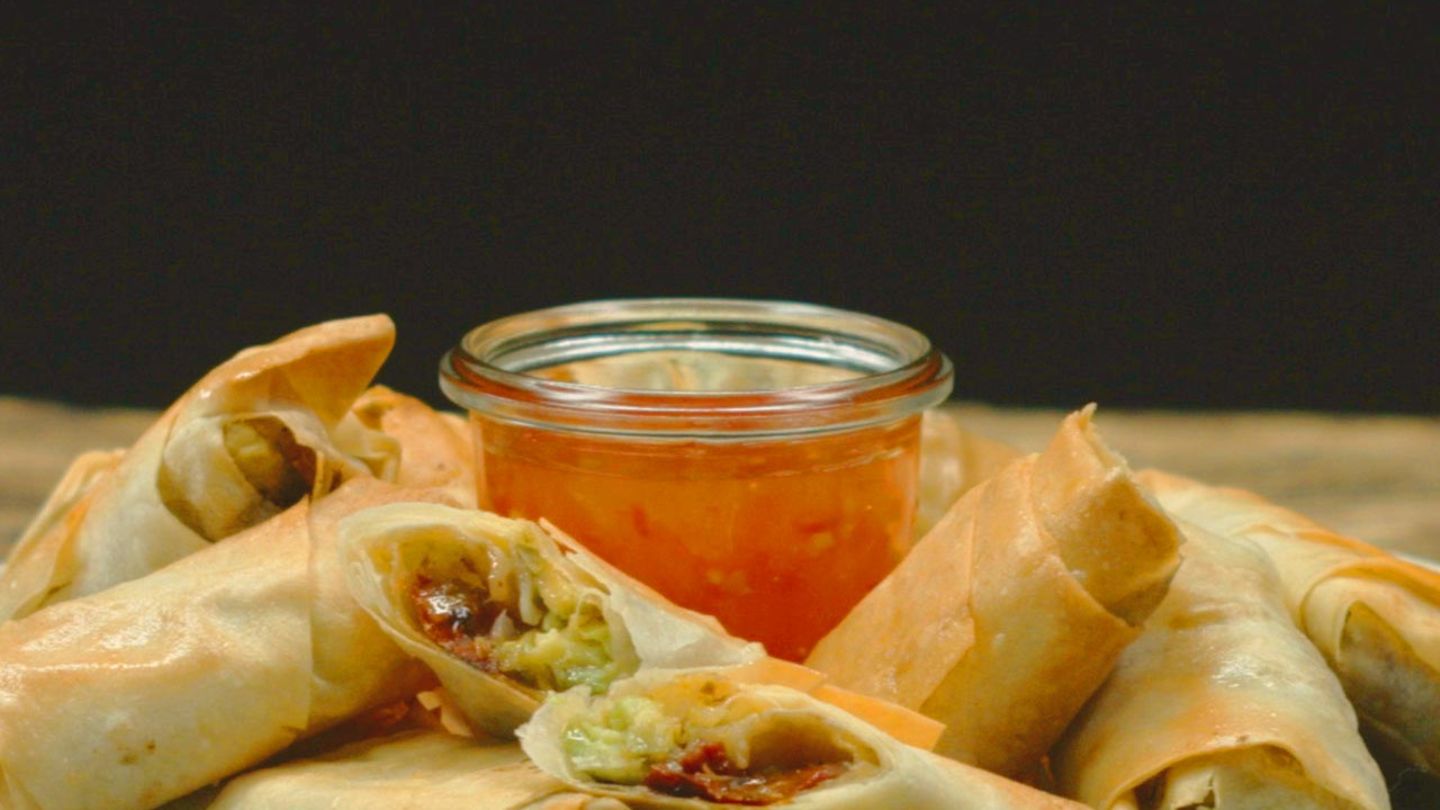 Avocado-Filo-Röllchen Rezept