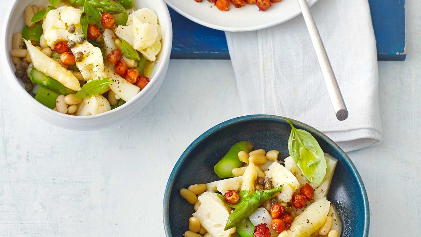 Spargel-Blumenkohl-Salat Rezept