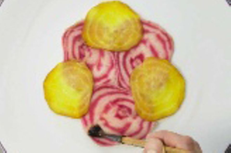 Carpaccio von dreierlei Bete