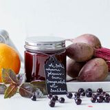 Rote-Bete-Gelee mit Schwarzen Johannisbeeren