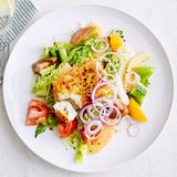 Knusper-Feta mit Salat