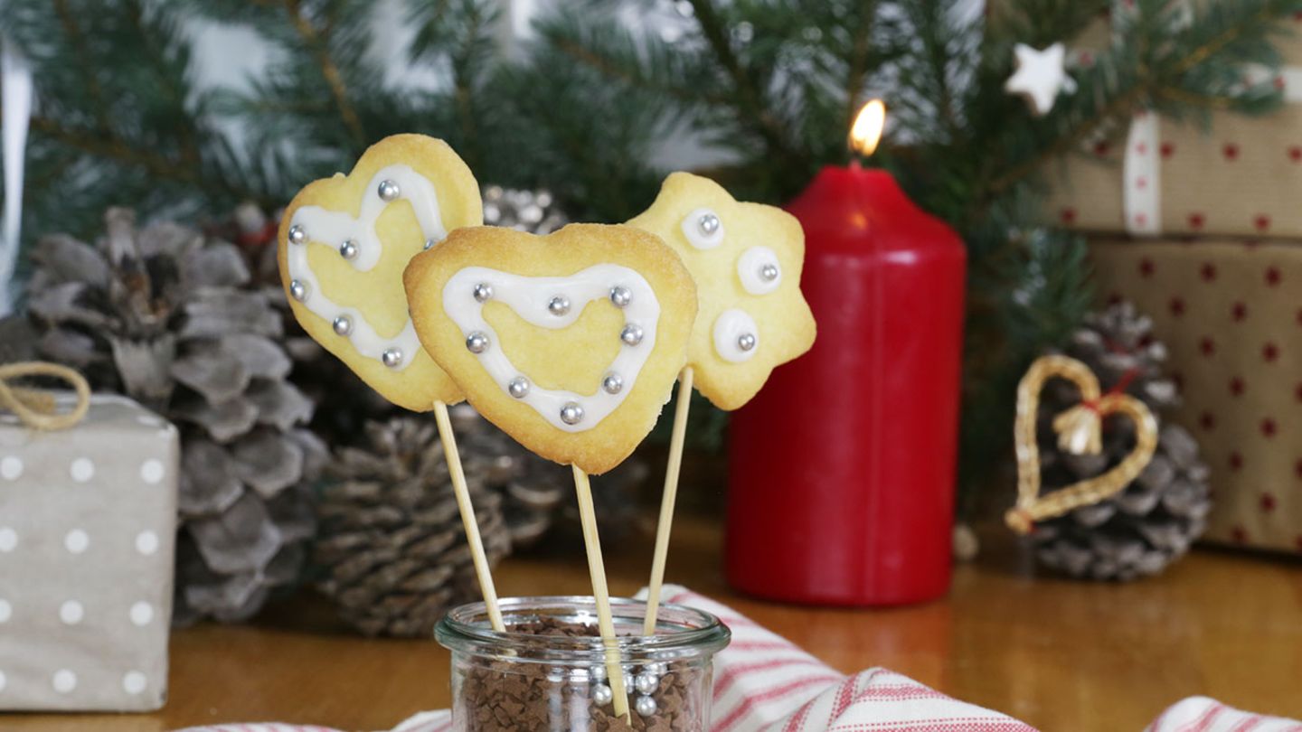 Butterplätzchen am Stiel Rezept