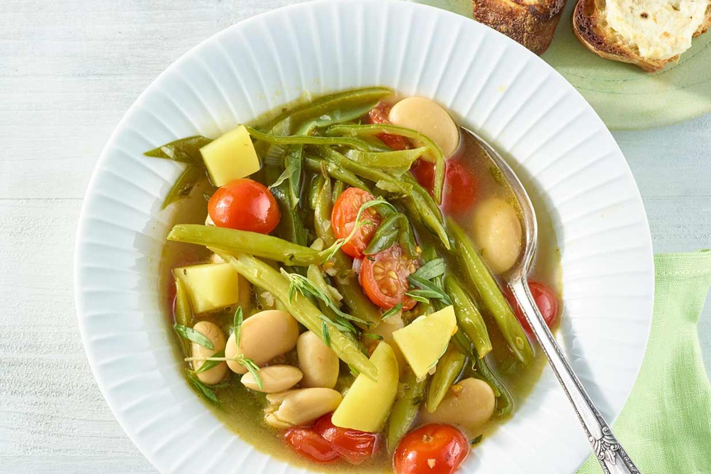 Bohnen Minestrone Rezept Essen Und Trinken 