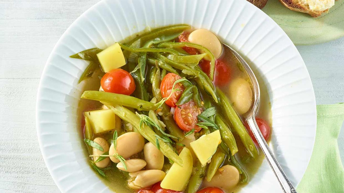 Bohnen-Minestrone Rezept