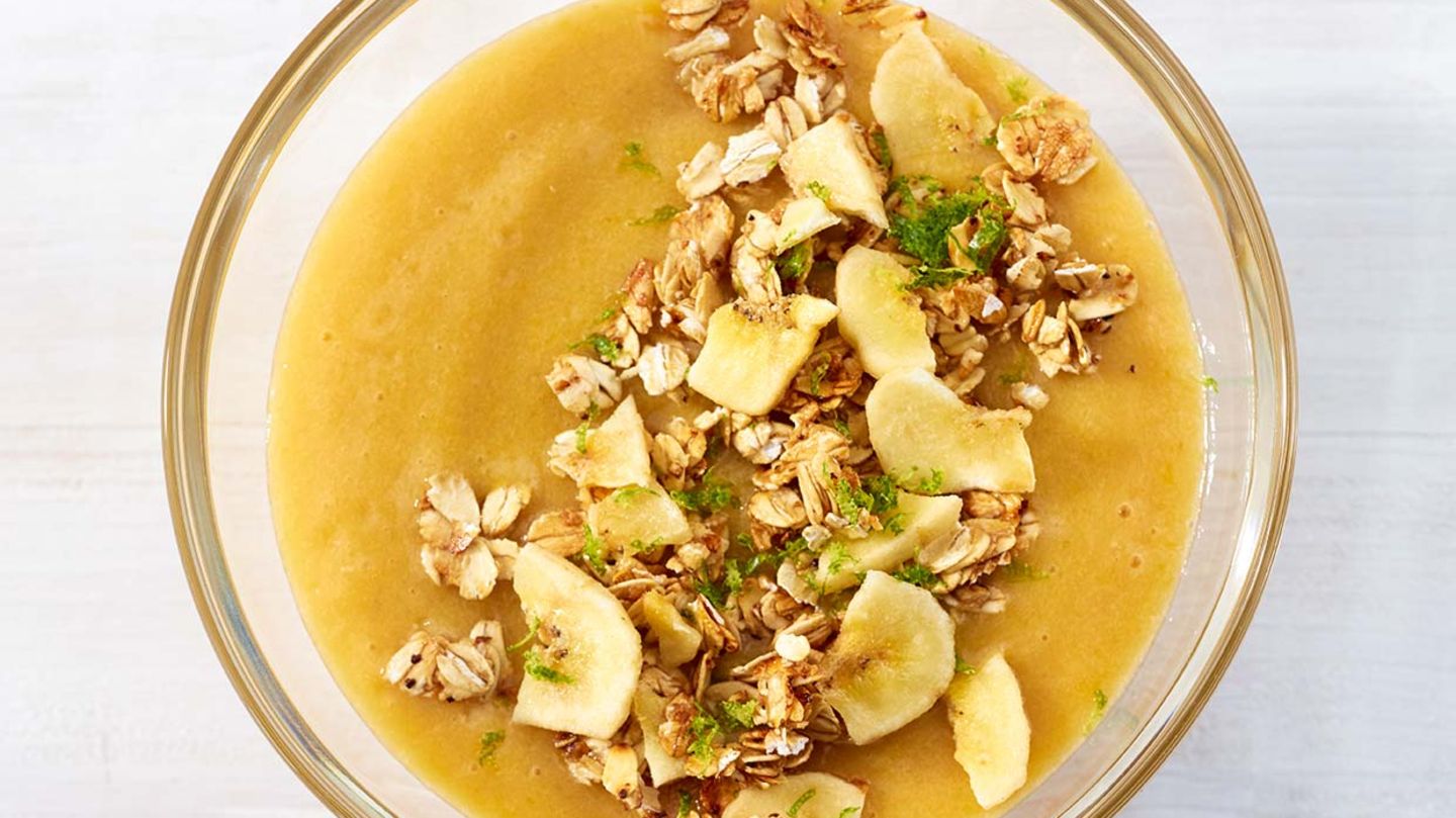 Pfirsich-Bananen-Bowl Rezept