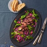 Marinierter Hirschrücken mit Rotkohlsalat für Thermomix ®