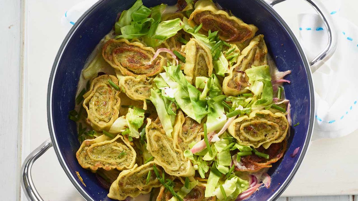 Maultaschen-Spitzkohl-Pfanne Rezept