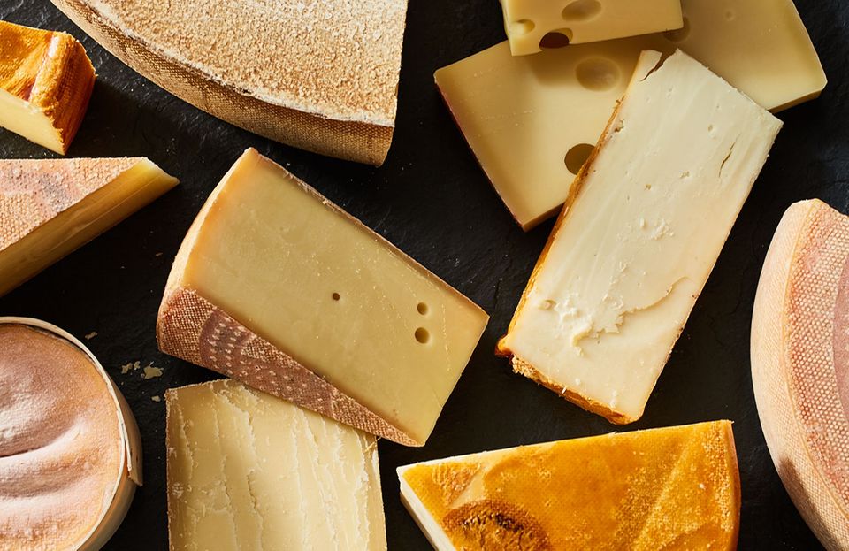 Schweizer Käse Vacherin Le Gruyère, Schweizer Emmentaler und Appenzeller Schweizer Käse Vacherin Le Gruyère, Schweizer Emmentaler und Appenzeller