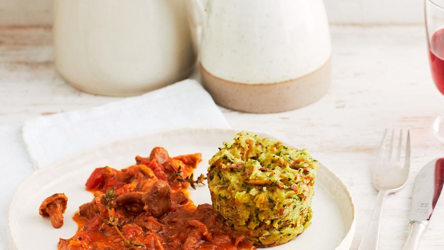 Tassenknödel mit Tomaten-Pfifferling-Ragout: Thermomix ® Rezept