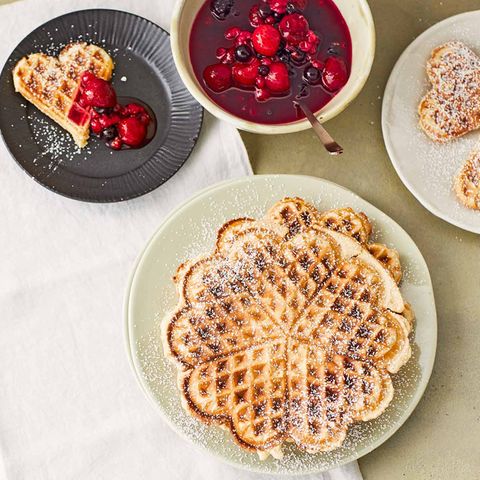 Sahne-Waffeln mit Beerenkompott für Thermomix ®