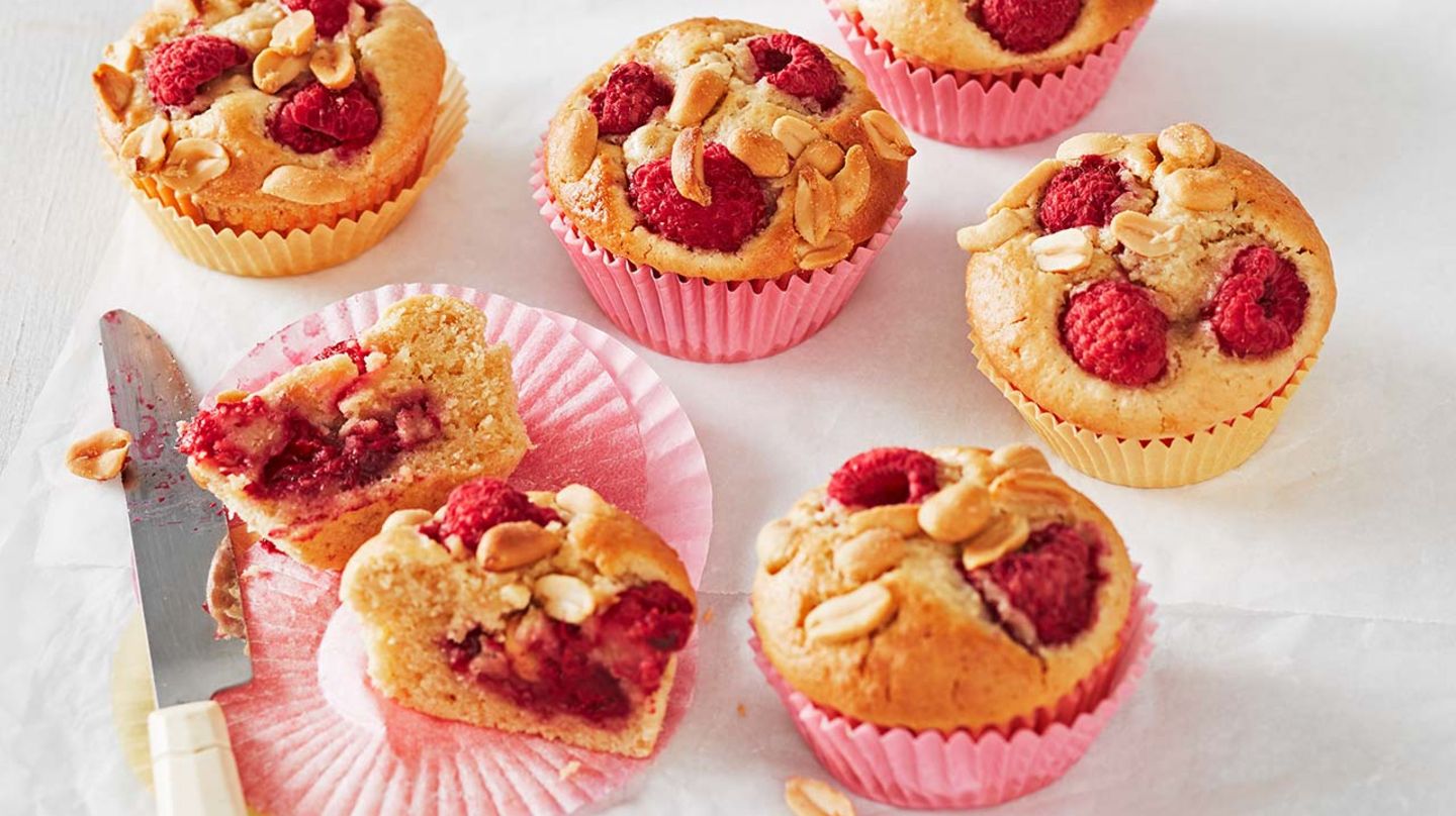 Erdnuss-Himbeer-Muffins: Thermomix ® Rezept