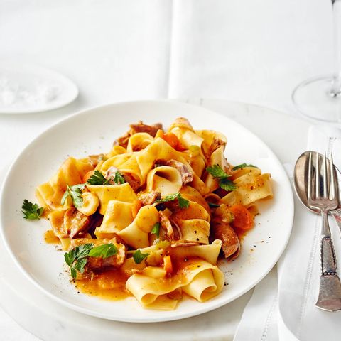 Entenragout mit Pappardelle