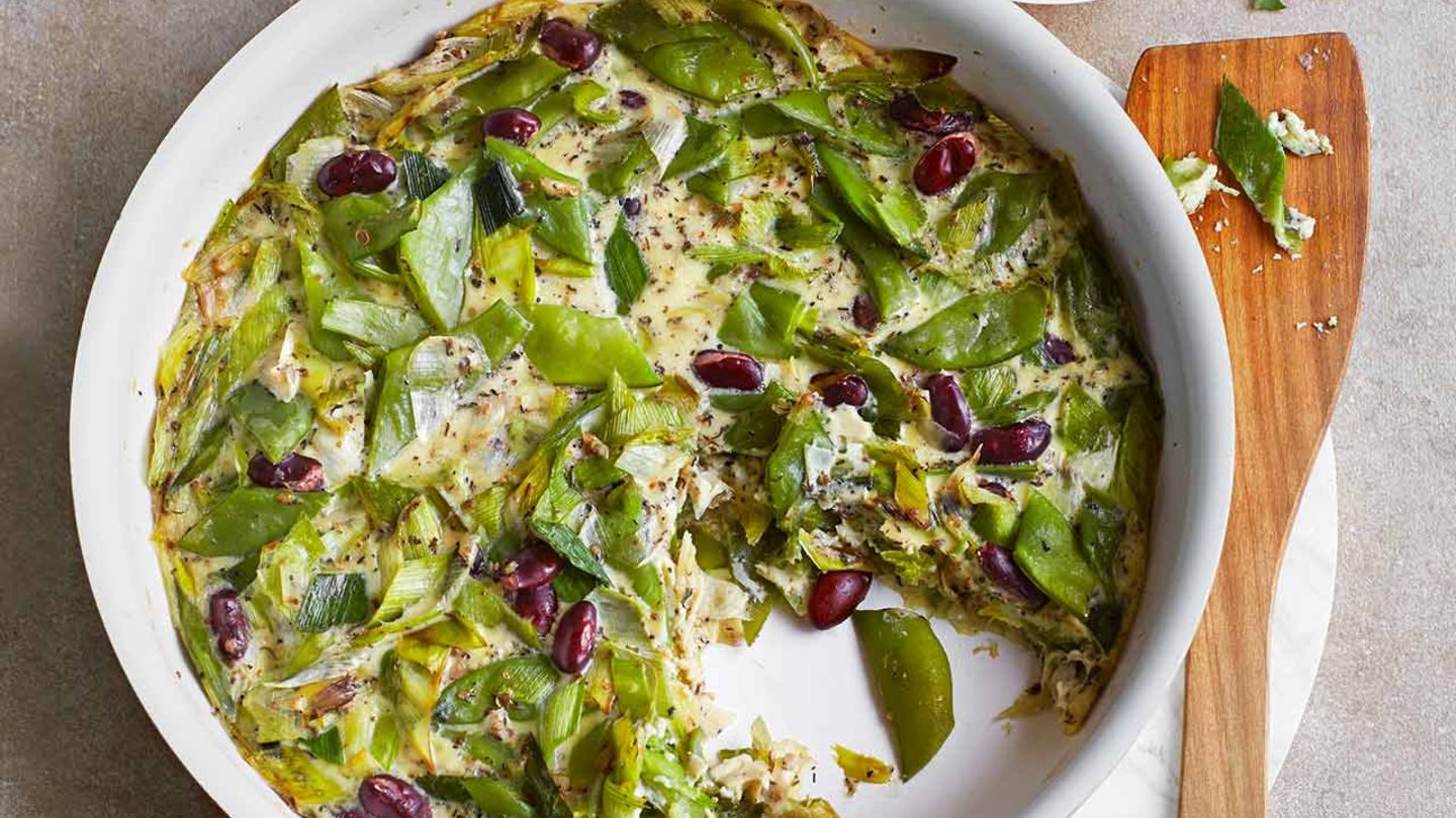 Bohnen-Lauch-Tortilla mit Avocado-Dip Rezept