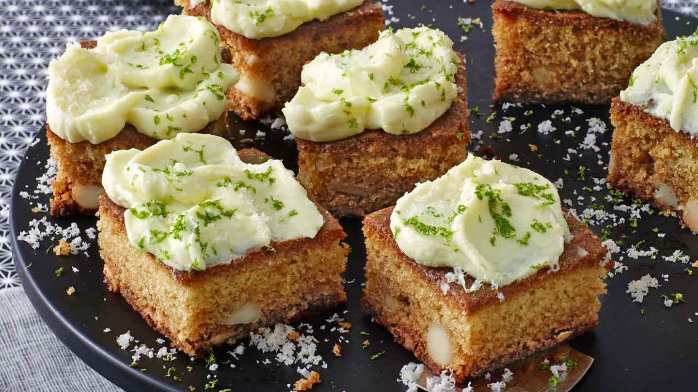 Blondies mit Wasabi-Topping Rezept