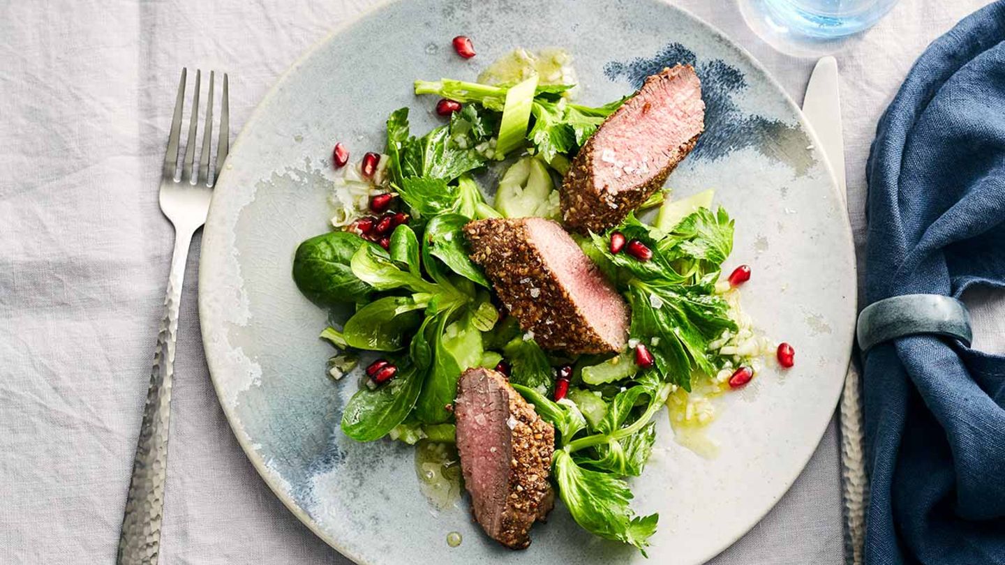 Lammrücken mit Pistazien-Polenta Rezept