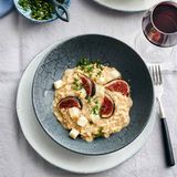 Espresso-Risotto mit Honig-Feigen