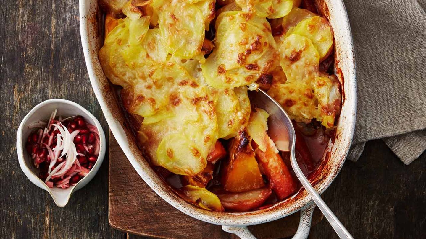 Überbackenes Winter-Gemüse Rezept