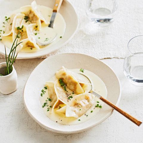 Wan Tan mit Ricotta und Käsesauce für Thermomix ®