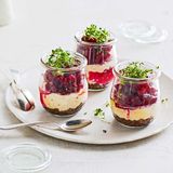 Meerrettich-Cheesecakes mit Roter Bete für Thermomix ®