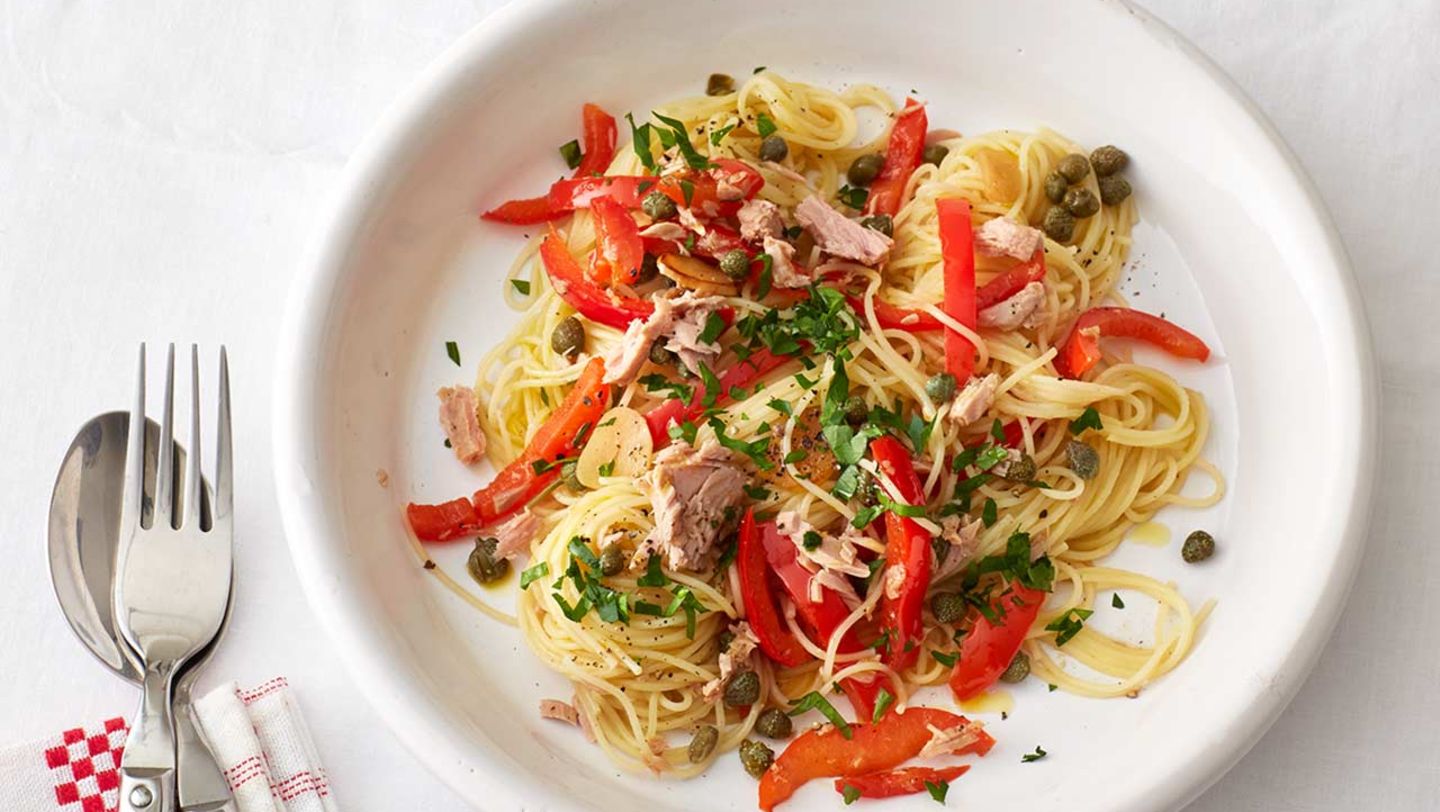 Capellini mit Thunfisch und Kapern Rezept - [ESSEN UND TRINKEN]