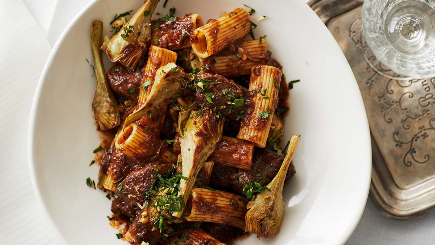 Bœuf mit gebratenen Artischocken und Gremolata Rezept