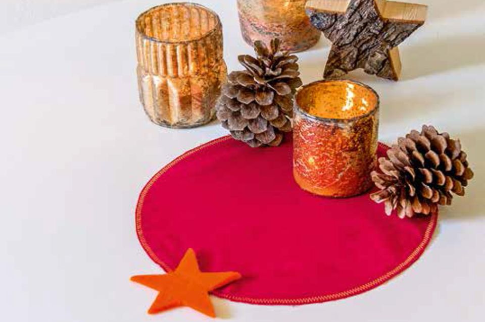 Weihnachtliches Tischset nähen Weihnachtliches Tischset nähen