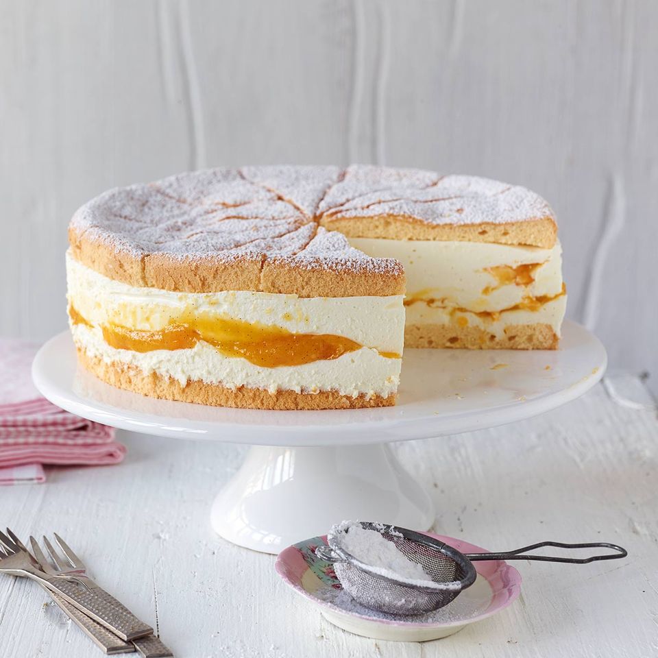 Käse-Sahne-Torte mit Mango für Thermomix ®