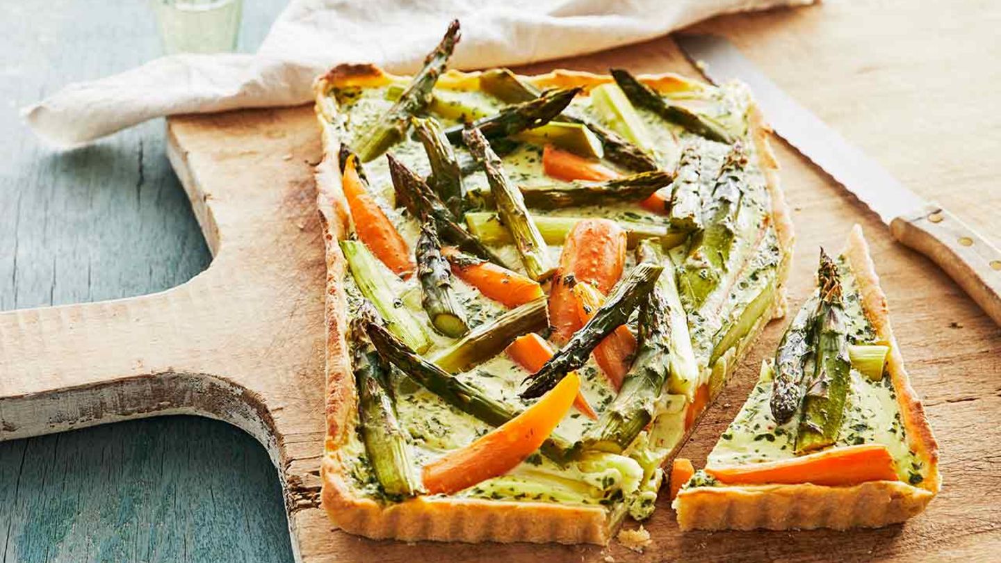 Spargel-Möhren-Quiche: Thermomix ® Rezept
