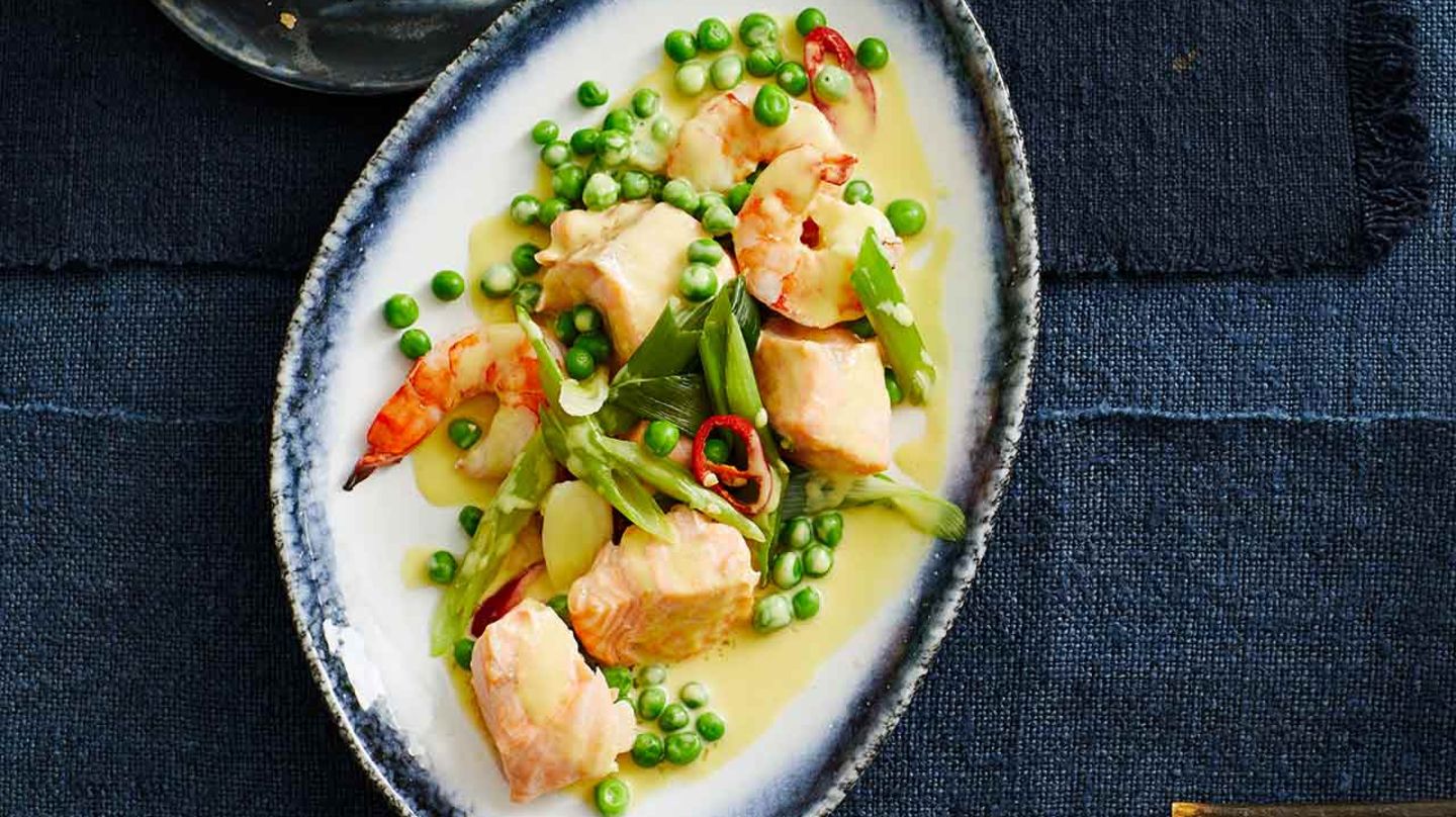 Garnelen und Lachs mit Wermutsauce: Thermomix ® Rezept
