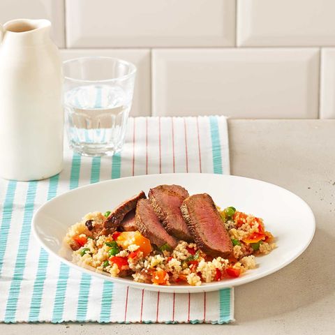 Gemüse-Couscous mit Lammrücken: Thermomix ® Rezept