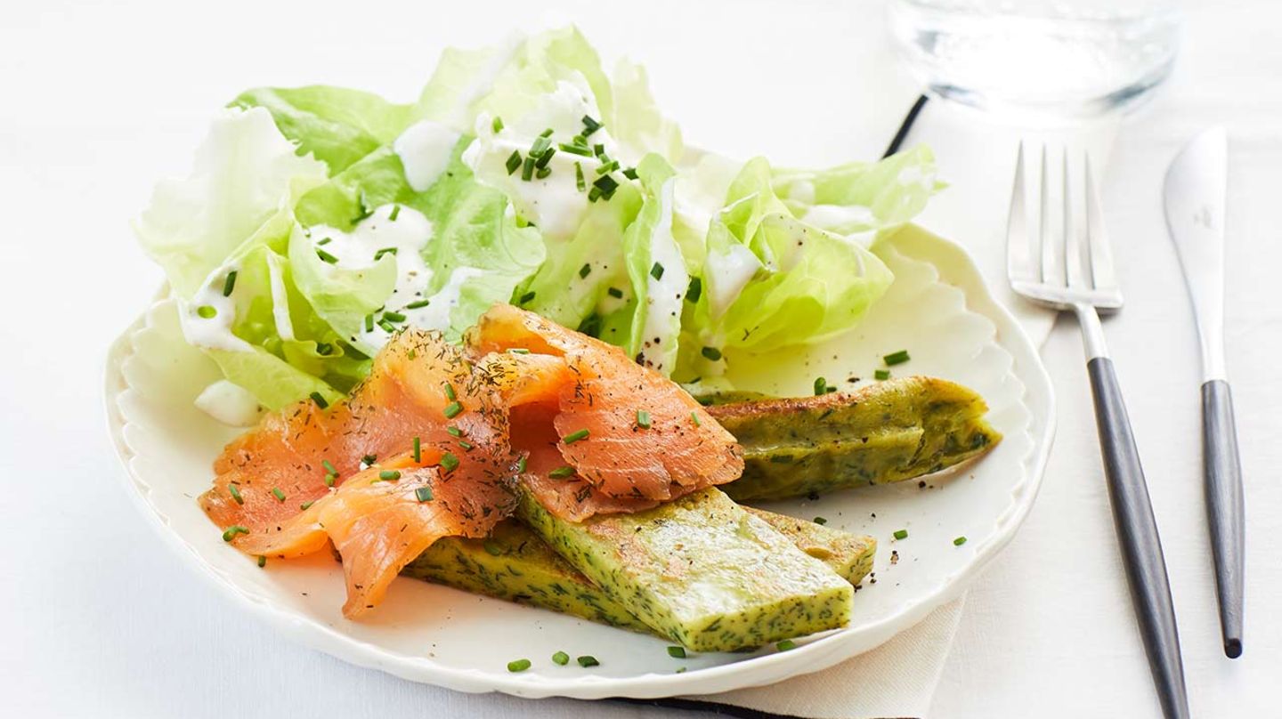 Kräuterschnitten mit Graved Lachs: Thermomix ® Rezept