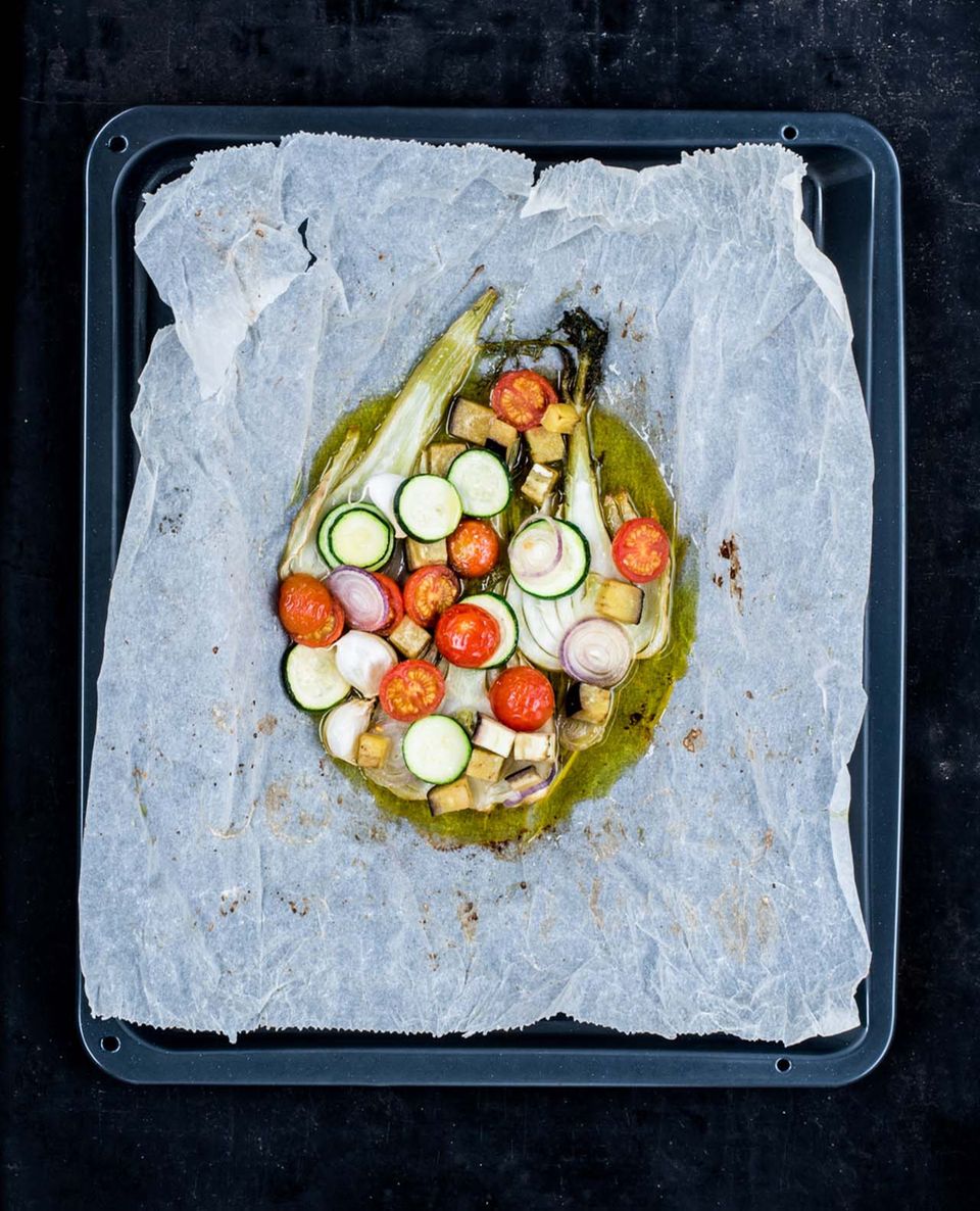 Fertige Antipasti aus dem Backofen Fertige Antipasti aus dem Backofen