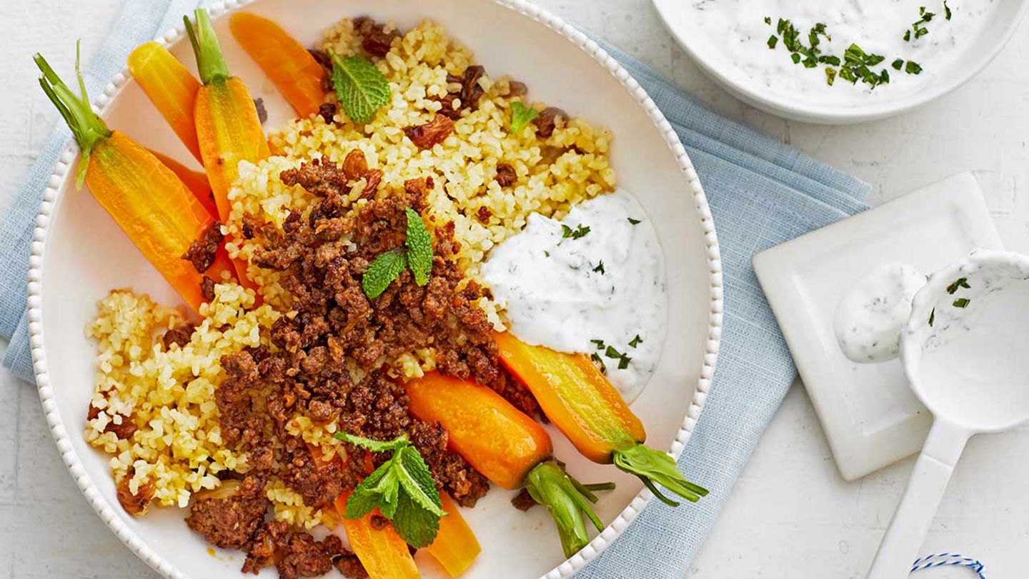 Bulgur mit Möhren und Hackfleisch: Thermomix ® Rezept