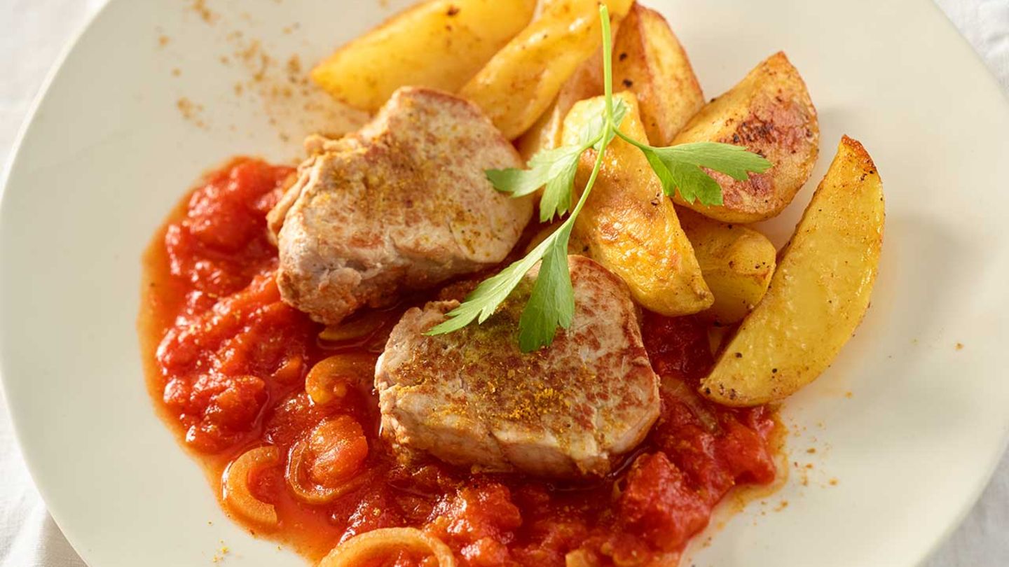 Schweinemedaillons mit Currysauce Rezept