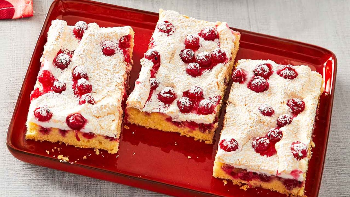 Johannisbeer-Baiser-Schnitten: Thermomix ® Rezept