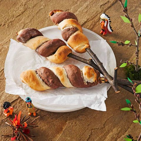 Stockbrot schwarz-weiß: Thermomix ® Rezept