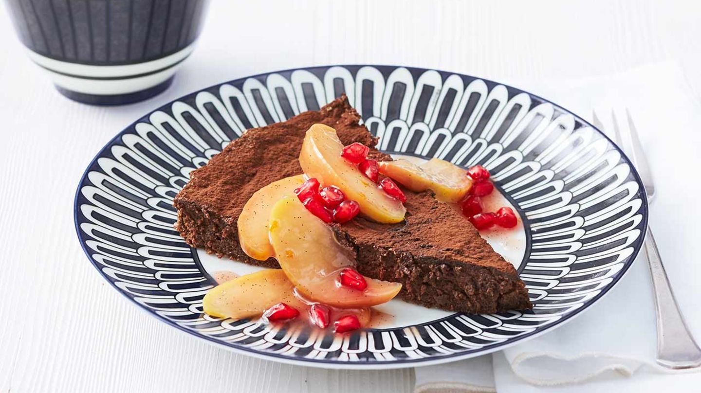Gâteau au Chocolat mit Apfelkompott: Thermomix ® Rezept