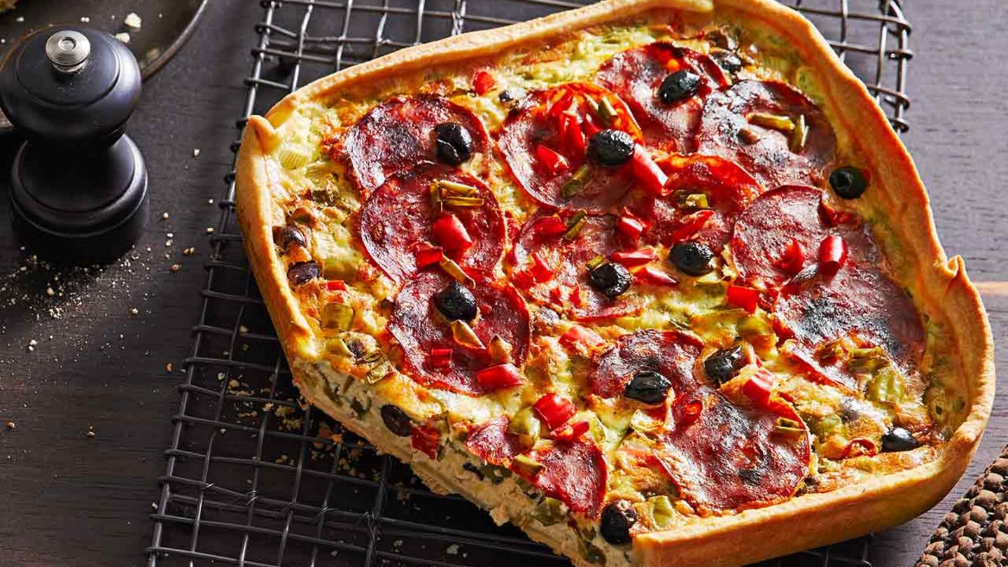 Chorizo-Quiche: Thermomix ® Rezept