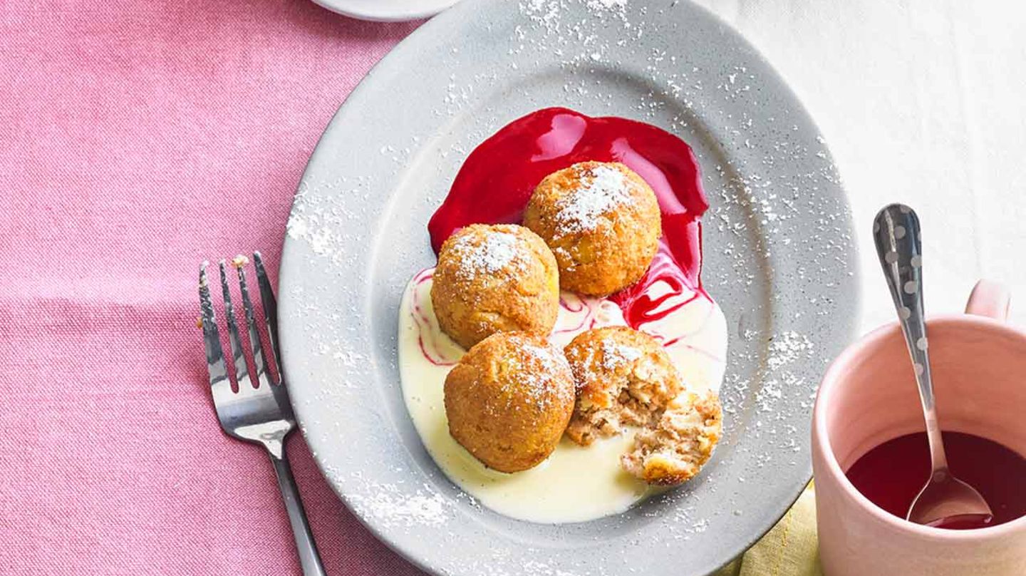 Apfelknödel mit Vanillesauce: Thermomix ® Rezept