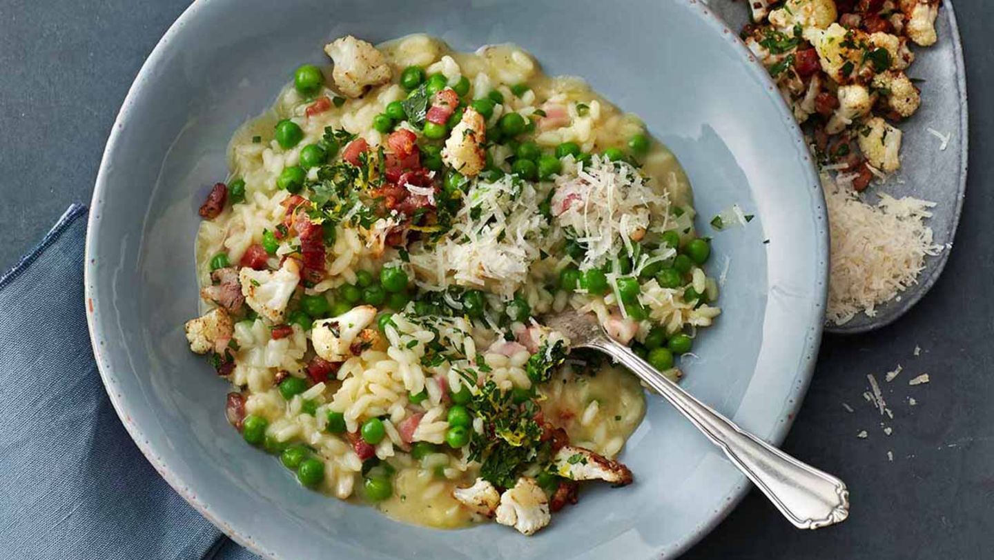 Risotto mit Speck und Blumenkohl Rezept