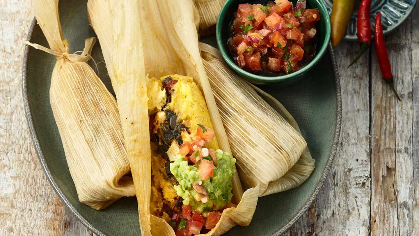 Tamales mit Spinat und Ei Rezept