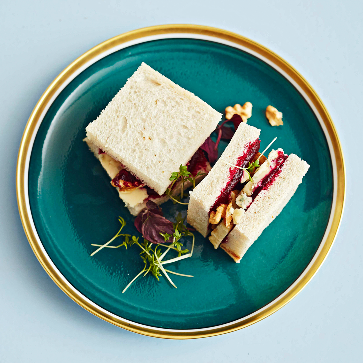 Sandwiches mit Roter Bete und Stilton